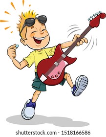 Play Guitar Cartoon Images Stock Photos Vectors Shutterstock