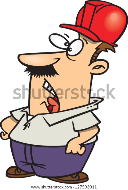 Vector Illustration Cartoon Man Yelling Stock Vector Royalty Free