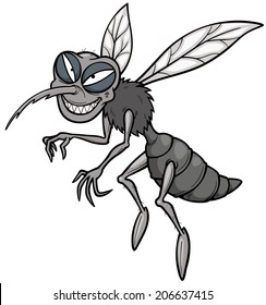 Vector illustration of Cartoon Mosquito