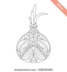 Onion Coloring Book Images Stock Photos Amp Vectors Shutterstock