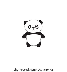 Vector Illustration Cartoon Outline Panda Stock Vector (Royalty Free ...