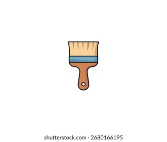 Ilustración vectorial de pincel de dibujos animados	