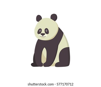 Vector illustration of Cartoon panda