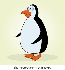 Vector Illustration of Cartoon Penguin