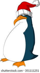 Vector illustration of a cartoon penguin. Antarctica wildlife.