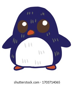 Vector illustration of Cartoon Penguin Icon