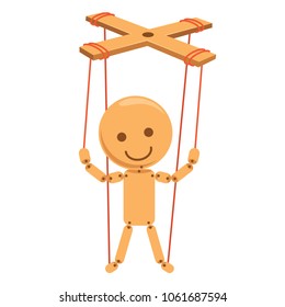 Vector Illustration Of Cartoon Puppet