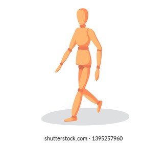 Vector Illustration Of Cartoon Puppet