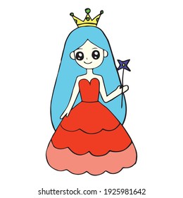 Vector Illustration Cartoon Queen Stock Vector (Royalty Free ...