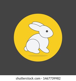 vector illustration of cartoon rabbits different breeds. Fine bunnys for veterinary design