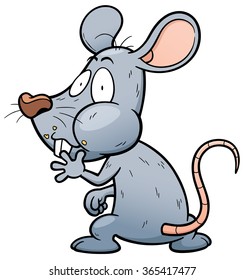 Vector illustration of cartoon Rat