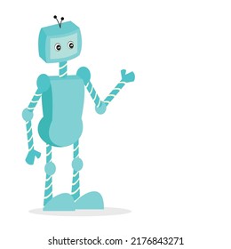 ilustración vectorial de un robot de dibujos animados