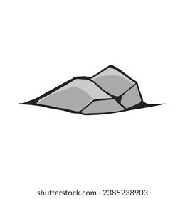Vector illustration of cartoon stones.