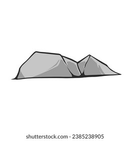 Vector illustration of cartoon stones.