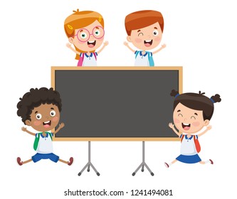 Vector Illustration Cartoon Students Stock Vector (Royalty Free ...