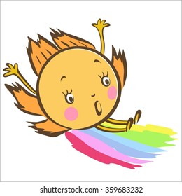 vector illustration cartoon sun