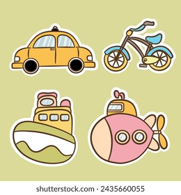 In: Vector Illustration of Cartoon Transportation.