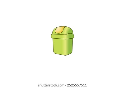 Ilustração vetorial da lata de lixo de desenhos animados