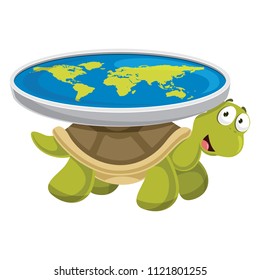 Vector Illustration Of Cartoon Turtle