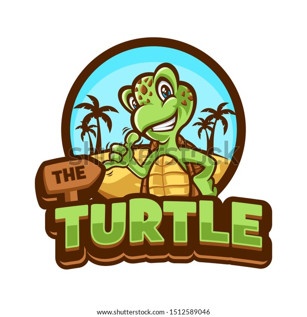 Vector Illustration Cartoon Turtle Stock Vector (Royalty Free ...