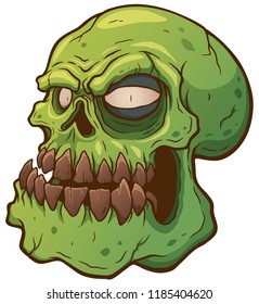 Vector illustration of Cartoon Zombie
