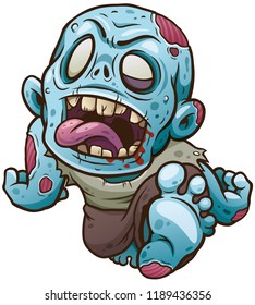 Vector illustration of Cartoon Zombie