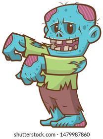 Vector illustration of Cartoon Zombie