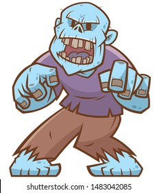 Vector illustration of Cartoon Zombie