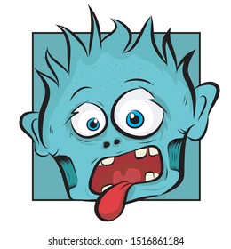 Vector illustration of Cartoon Zombie