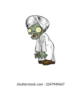 Vector illustration of Cartoon Zombie
