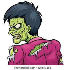 Vector illustration of Cartoon Zombie