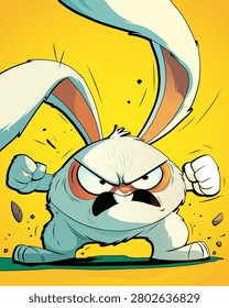 A vector illustration cartoonish