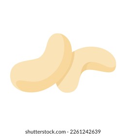 Ilustración vectorial de nueces de cajú.