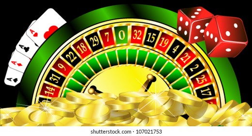 vector illustration of casino