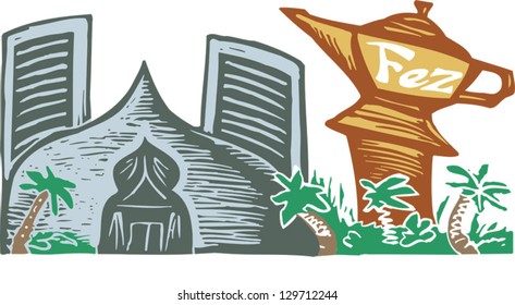 Vector illustration of a casino
