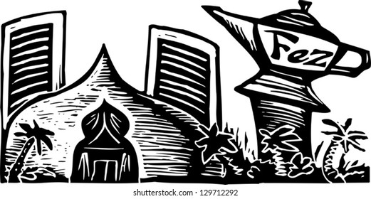 Vector illustration of a casino