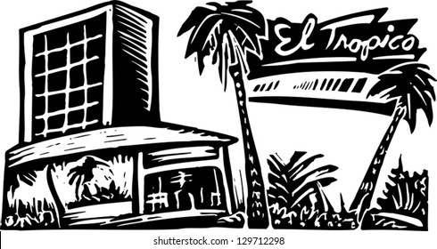 Vector illustration of a casino