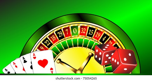 vector illustration of casino