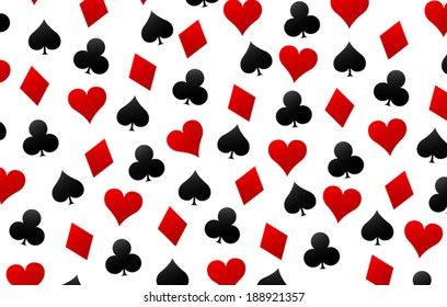 Vector illustration of casino cards background concept