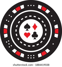 Vector illustration of the casino chip