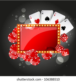 Vector Illustration of Casino Elements