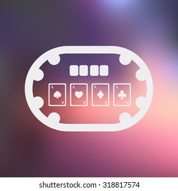Vector illustration of casino and gambling icon