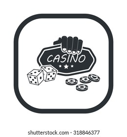 Vector illustration of casino and gambling icon