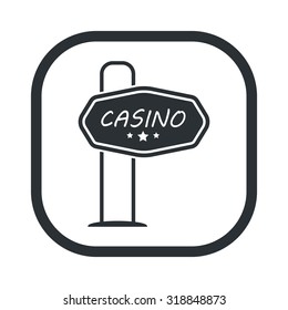 Vector illustration of casino and gambling icon