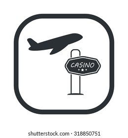 Vector illustration of casino and gambling icon