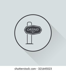 Vector illustration of casino and gambling icon
