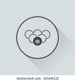 Vector illustration of casino and gambling icon