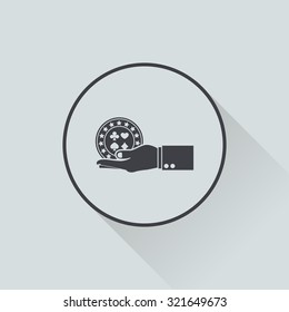 Vector illustration of casino and gambling icon