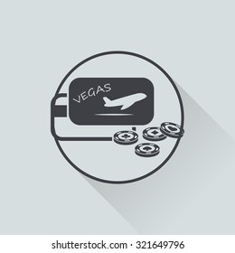 Vector illustration of casino and gambling icon