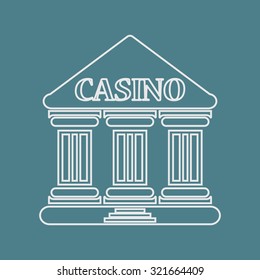 Vector illustration of casino and gambling icon